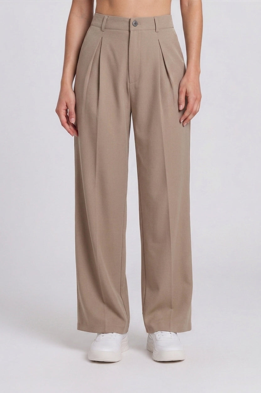Calça Wide Leg Pinçada