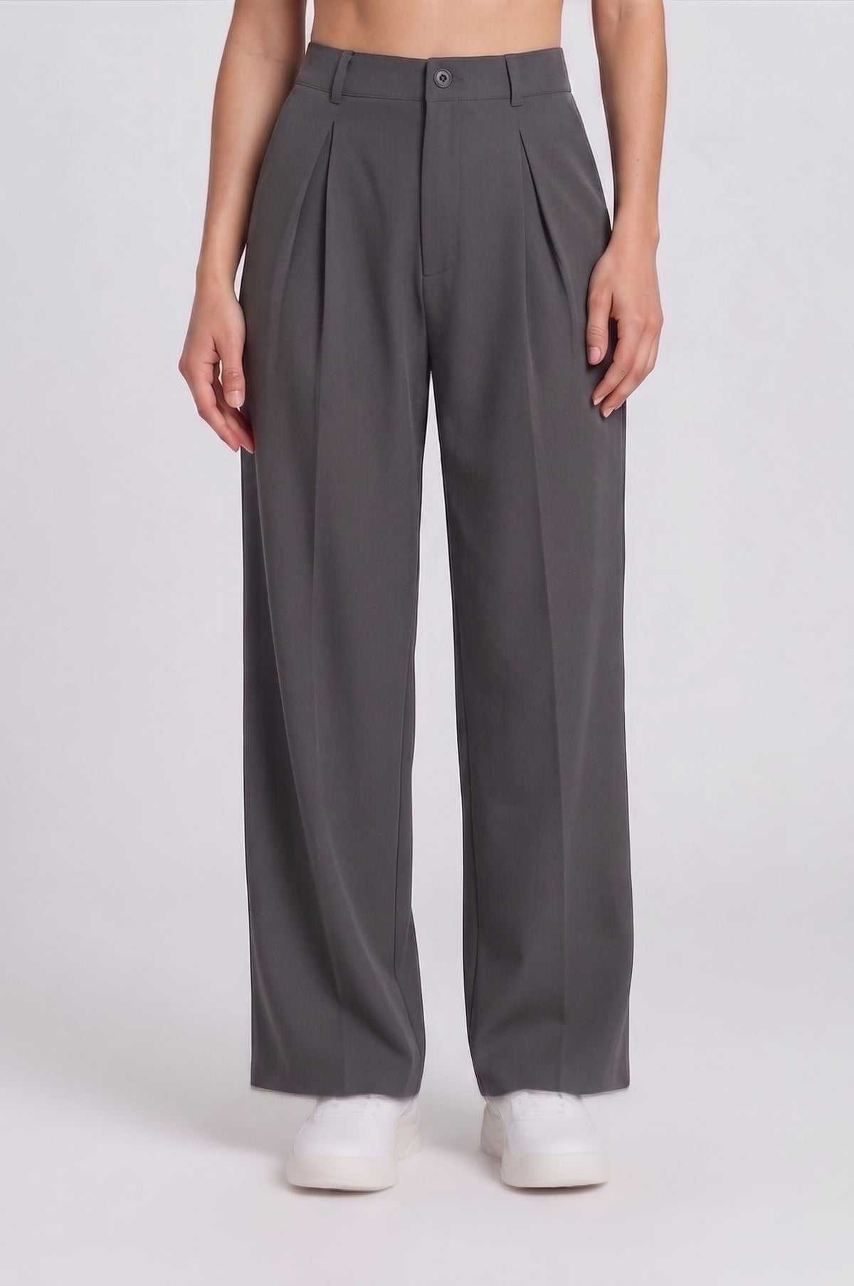 Calça Wide Leg Pinçada