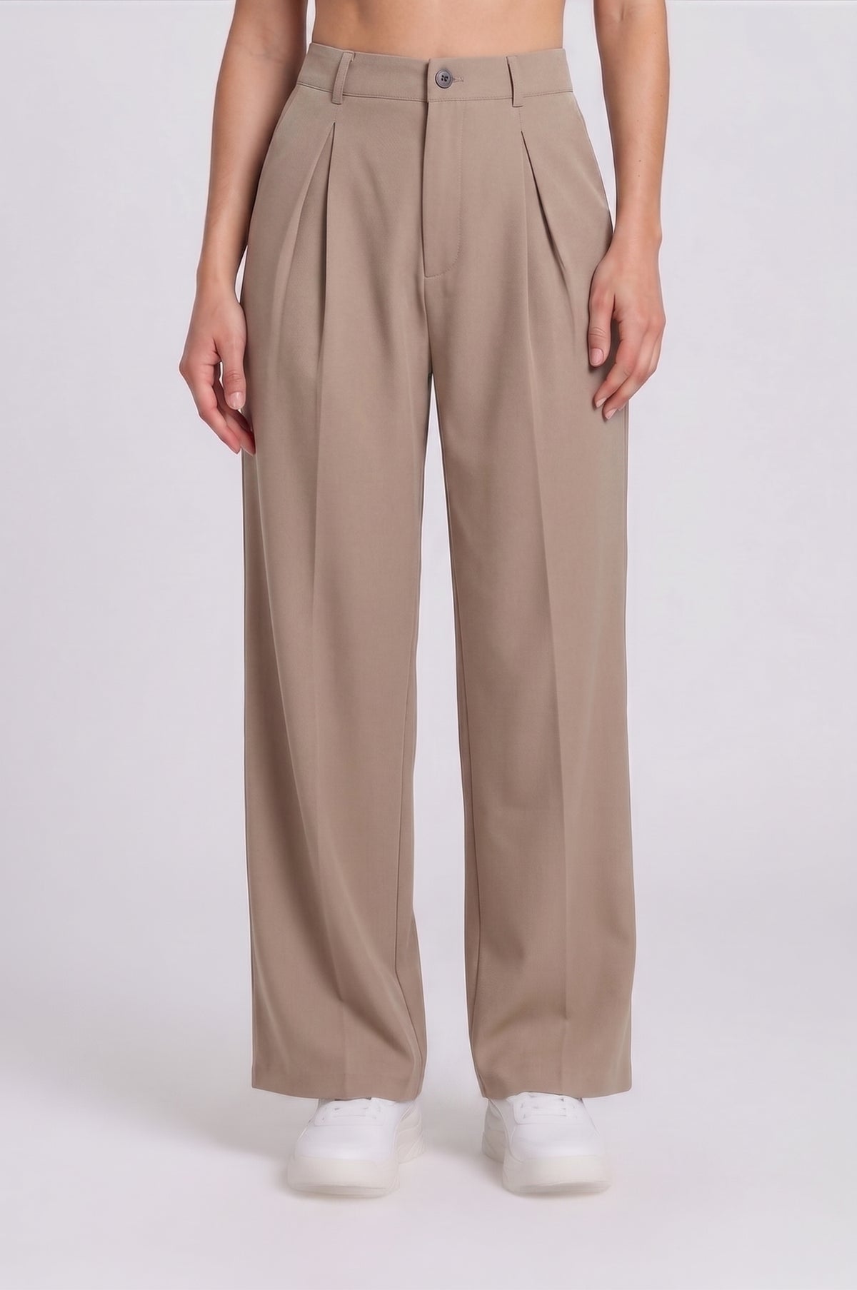 Calça Wide Leg Pinçada