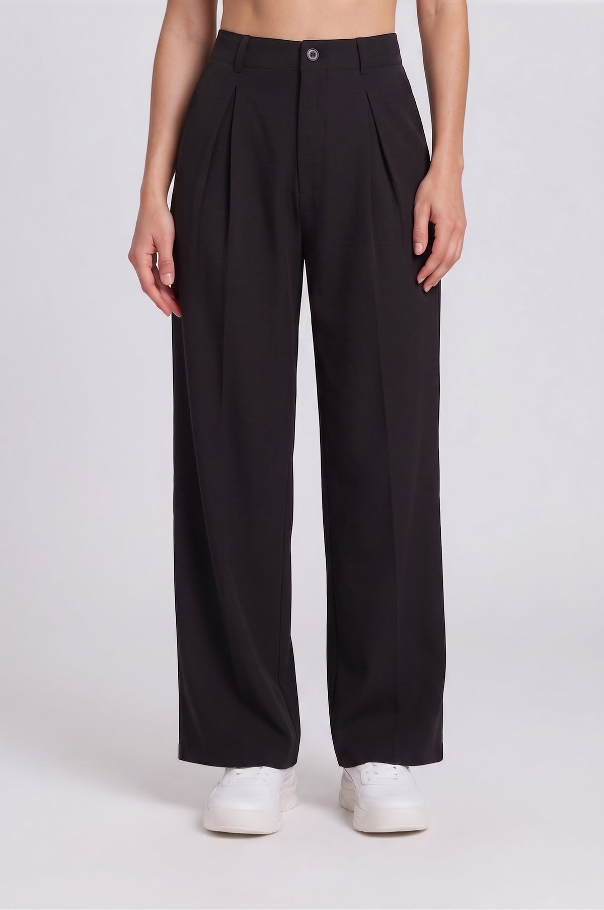 Calça Wide Leg Pinçada